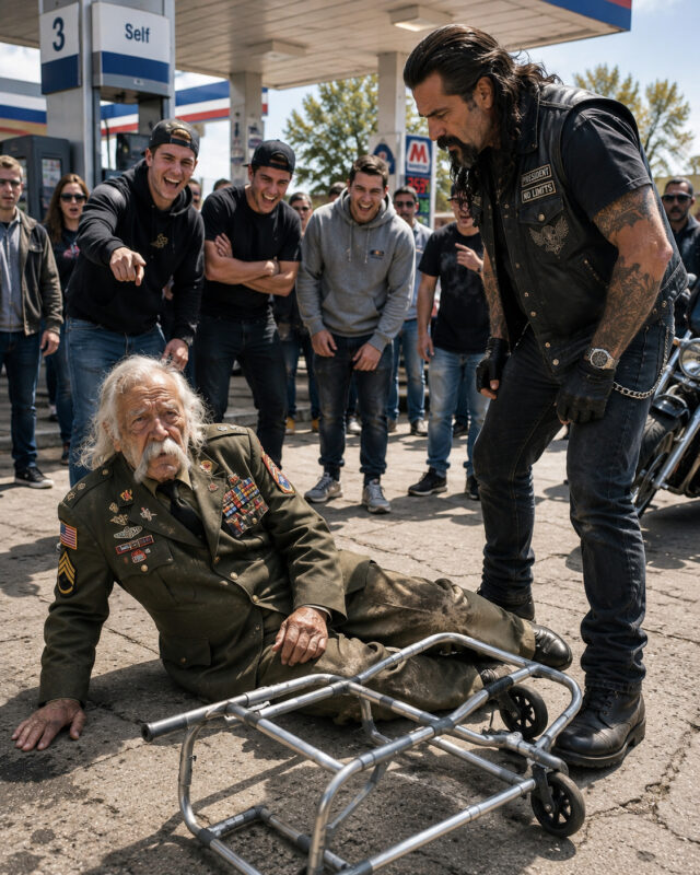 Chuliganai priėjo ir visų akivaizdoje pradėjo tyčiotis iš 78 metų veterano... Tačiau kai tai pamatė motociklininkas, jis priėjo prie jų, o tai, ką padarė, pribloškė visus susirinkusius...