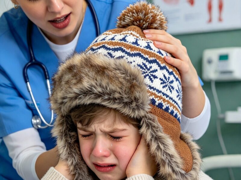 7 metų berniukas klykė iš skausmo dėl savo žieminės kepurės, tačiau kai gydytoja ją atidžiai apžiūrėjo, tai, ką ji ištraukė, privertė vaiko tetą išbalti iš siaubo